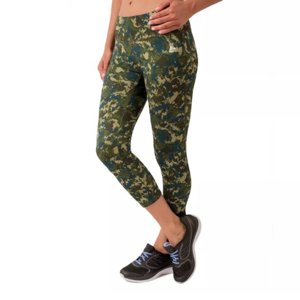 RBX Camo Green Cropped Athletic Leggings